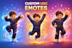 create a custom animation, roblox ugc emote, chibi emotes