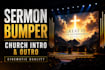 create church intro video, sermon bumper and worship media