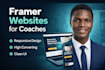 design a framer website for coaches and brands