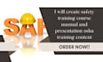 create safety training course manual and presentation osha training content