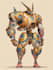 draw anime style mecha robot illustrations