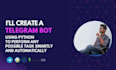 create a professional telegram bot for ecommerce tracking alerts and automation