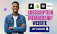 edit squarespace website with memberhip, design redesign wix online course site
