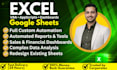 do google sheets apps script automation, ms excel vba macro, dashboard, reports
