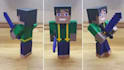 create minecraft 3d model in blockbench with animation and texture