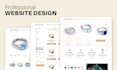 design a modern business website UX UI in figma