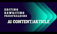 manually edit, rewrite, and humanize ai content