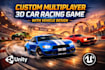 develop custom multiplayer 3d car racing game vehicle design