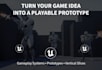 develop unreal engine 5 game prototype, video game demo with game mechanics