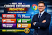 do chrome extension promotion to boost chrome extension download and feedbacks