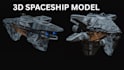 create 3d space battle ship, space craft and aircraft models for 3d printing