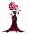 fullbody illustrations in the style of hazbin hotel