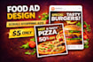 create eye catching food business ads