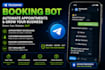 build a telegram booking bot for your business