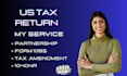 prepare US partnership tax form 1065 1040nr 1120 5472