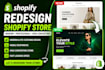 shopify website design shopify dropshipping store ecommerce web shopify redesign