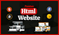 design a custom, static, SEO optimized html website