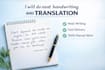 do neat handwriting and accurate english translation