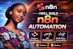 build n8n automation, make com, airtable, workflows, slack and API integrations