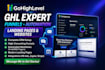 be your gohighlevel expert for CRM, funnels, and automation