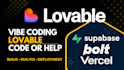 fix your lovable app bugs and deploy your ai web app fast
