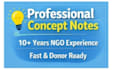 write a concept note for project and fund