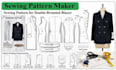 create custom sewing patterns with grading and print ready PDF