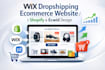 setup wix dropshipping ecommerce website design shopify ecwid dropshipping store