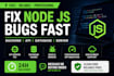 fix node js, mongodb, and backend api bugs quickly