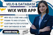 wix agentic automation wix aiagent wix velo code wix harmony wix cms database