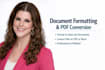 format documents and convert files to PDF
