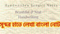 write beautiful handwritten bengali notes for you
