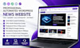 create a professional automated wordpress news website