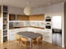 design a kitchen for carpenter with technical drawings and 3d