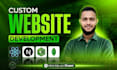 do custom website development as full stack developer frontend backend developer