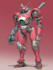 amazing character mecha robot illustration