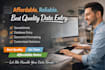 do data entry and annotation