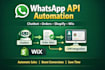 build whatsapp API automation system with chatbot, flows and CRM integration