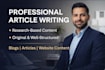 write professional articles and website content