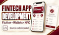 develop a flutter fintech app with digital wallet and nfc
