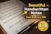 write neat and beautiful handwritten notes