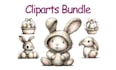 create whimsical pastel and cute digital clipart bundle