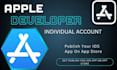 create apple developer account individual and company for you