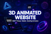 build 3d webflow animated website,spline animation with gsap, babylon js, webgl