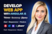 develop web app with angular js, tkinter, bootstrap, jquery angular