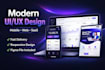 design modern app UI UX in figma UX design UI design
