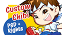 design a custom anime chibi character as a unique gift