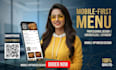 design restaurant menu food menu design flyer digital mobile first qr code menu