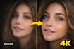 upscale image to 4k, enhance blurry photos, fix low quality and pixelated images