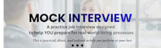 prepare you for job interviews with executive level coaching and real feedback
